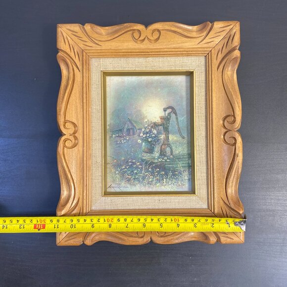 6 x 8 ANDRES ORPINAS print Vintage Woodland Cottage Picture flowers Daisy bucket - Picture 7 of 10